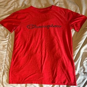 Champion Red Short Sleeve Tee
